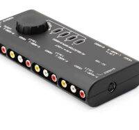 Generic Av109 Audio And Video Switcher With S Terminal Composite Av Black