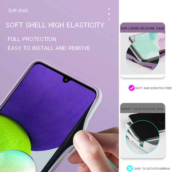 casing-for-samsung-galaxy-a22-4g-m22-4g-phone-case-liquid-silicone-ultra-thin-design-camera-protection-soft-tpu-full-coverage-shockproof-back-cover-case