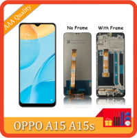 6.52 "ต้นฉบับสำหรับ Oppo A15s A15จอแสดงผล LCD CPH2179 CPH2185หน้าจอสัมผัสชุดประกอบดิจิไทเซอร์พร้อมกรอบ