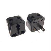 【Chat-support】 CRAZY DEAL mall Zealand To Usa/eu/uk 2Pin Power Travel Adapter ปลั๊กไฟฟ้าซ็อกเก็ต10A/250V สีขาว/สีดำ