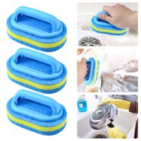 ۞❄¤ New Kitchen Sponge Wipe with Handle Pots and Pans Dishwashing High-density Thickened Cloth Sponge Block Tile Wall Cleaning Brush