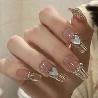 light therapy semi-manual nail stickers manicure finished ins long wearing armor chain