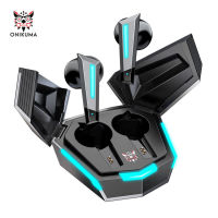 ONIKUMA หูฟัง True Wireless T32 Bumblebee Headset Gaming Bluetooth Tws,หูฟังตัดเสียงรบกวนแบบแอกทีฟ,ตัดเสียงรบกวน ENC,หูฟังไร้สายกันน้ำ IPX5สำหรับลำโพง,หูฟังบลูทูธ5.1อินเอียร์