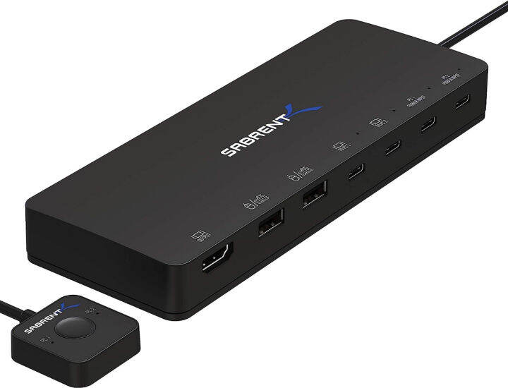 Sabrent Port Usb Type C Kvm Switch With Watt Power Delivery Option