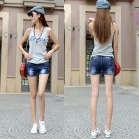 Women Denim short Casual Summer Slim Stretchable Material Thin for Summer