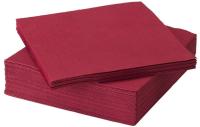 FANTASTISK Paper napkin, dark red 40x40 cm (ฟันทัสติสค์ กระดาษเช็ดปาก, แดง  ขนาด 40x40 ซม. จำนวน 50 ชิ้น )