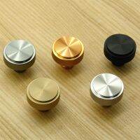 Single Hole Handle Aluminum Alloy Round Shaped Cabinets Drawers Door Pulls Knobs Kitchen Cupboard Wardrobe Decorate Handles