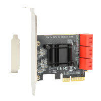 6-Port PCI-E Desktop Expansion Card Adapter SATA3.0 6Gbps for Win 32/64Bit Linux