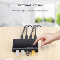 USB KVM Switch Box USB 3.0 2.0 2 Port PCs Sharing 4 Devices For Keyboard Mouse Printer With 2 USB Cables