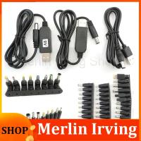 Merlin Irving Shop DC USB 5V to 9V 8.6V 12V 12.6V Power Adapter Boost Line Step UP Module connector Converter Cable 5.5x2.1mm Plug DC Male Tips