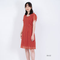 VERONIQA Dress AM-D1112 by AMILA ชิฟฟอนอังโกร่า แขนสั้น IGPU23-3