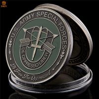 US America Army Special Forces Nice Green Military Beret Metal Challenge Coin Collectibles Gifts