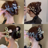 DKC เครื่องประดับ2023ปิ่นปักผมดอกทิวลิปมุกใหม่ล่าสุด MODE Korea ดีไซน์ที่หนีบผมปากปลาฉลาม Spork เหมาะสำหรับเป็นของขวัญวันเกิดที่สวยงามสำหรับผู้หญิง
