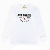 2023 เสื้อแขนยาวผู้ชาย ปัก AirForce เสื้อยืดงานปัก ลายสุดฮิต เสื้อสีพื้น เสื้อคอกลม เสื้อของแท้ เสื้อสวยๆ เสื้อแฟั่นชาย (L34)