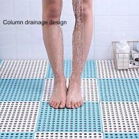 【CC】▩  30cm Floor Mat Splicing TPE Cuttable Mat Waterproof Toilet Non-slip Shower Household Supplies