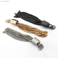 ♧ 1pcs Fashion Metal Decoration Buckle Tassel Pendant Keychain for Handbag Shoulder Bag Purse Hardware Accessories DIY 3 Colors