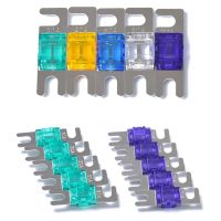 【cw】 5Pcs/Set 30/40/60/80/100A Plated Car Stereo Audio 32V AFS Fuses ！