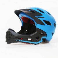 Integrally-Mold Safety Childrens Bicycle Helmet MTB Riding Scooter Enduro Rider Helmet Kids Off Road Bike Cap Full Face CyclistTH