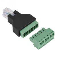 Ethernet RJ12 6P6C Male to 6 Pin Screw Terminals Adapter Connector RJ45 Splitter For CCTV DVR CCTV Accessories