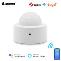 Aubess Zigbee PIR Motion Sensor ไร้สายอินฟราเรดเซ็นเซอร์ร่างกายมนุษย์ตรวจจับสมาร์ทชีวิต /Tuya App การควบคุมระยะไกล