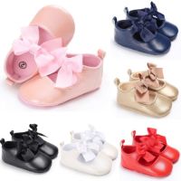 Newborn Infant Boy Girl PU Flats Slippers Soft Sole Lace Party Shoes 0-18M  by Hs2023