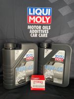 ชุดเปลี่ยนน้ำมันเครื่อง Liqui Moly  10W-40 สังเคราะห์100% พร้อมกรองน้ำมันเครื่อง YAMAHA สำหรับ X-Max 300