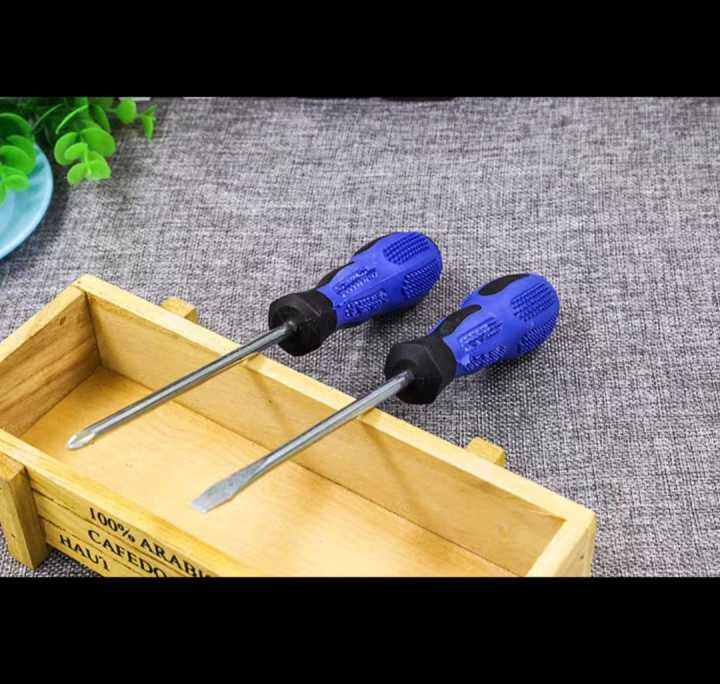 6inch blue handle screwdriver, gourd handle screwdriver, long handle