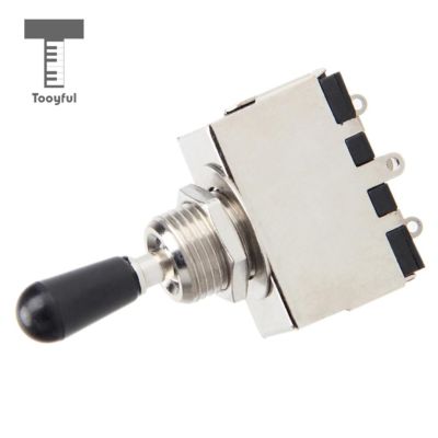 ：《》{“】= Tooyful Replacement 3 Way Toggle Switch Pickup Selector W/ Black Knob For LP Electric Guitar Parts