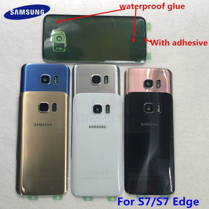 samsung-galaxy-s7-g930f-s7-edge-g935f-กลับแก้วฝาหลังปิดโทรศัพท์ปลอกหุ้มช่องหลังสำหรับ-samsung-s7-s7edge-ฝาครอบกระจกด้านหลัง