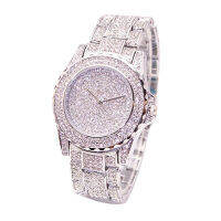 เครื่องประดับ Luxury Shiny Rhinestone รอบควอตซ์นาฬิกาข้อมือนาฬิกาข้อมือ