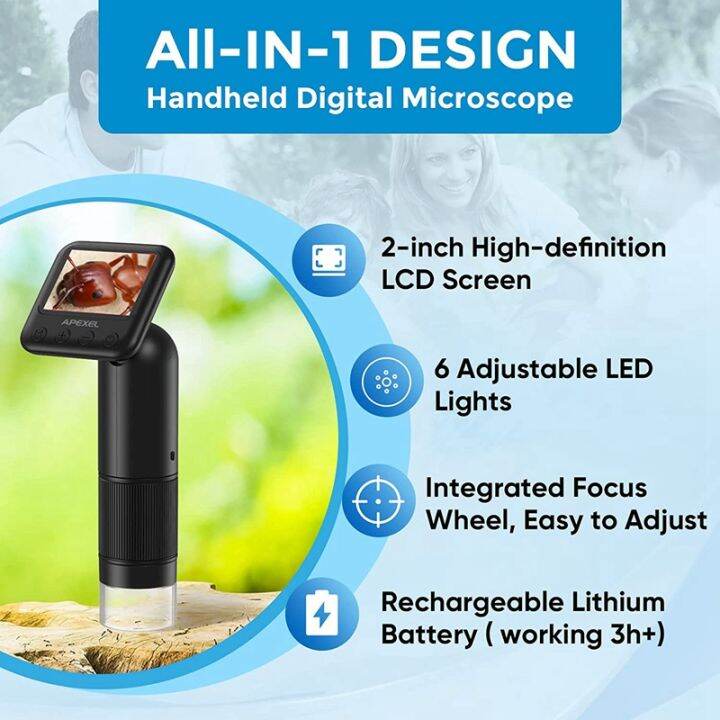 apexel-handheld-digital-microscope-electronic-magnifier-camera-with-2-inch-lcd-screen-for-kids