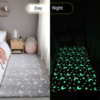 Ultra Soft Fluffy Carpet for Living Room Luminous Shag Rug Faux Fur Non-Slip Printed Floor Carpet Bedroom Kids Baby Room Mats