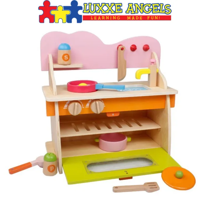 Luxxe Angels Mini Wooden Japanese Kitchen Set Mini