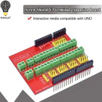 【cw】 Screw Shield V1 terminal V3 expansion board is compatible UNO R3 Interactive Media Moudle for arduino 【hot】 !