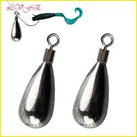 LVFENYA ใหม่ Tear Drop Shot Weights Quick Release Casting Line Sinkers Sinker Hook Connector ตกปลาทังสเตน