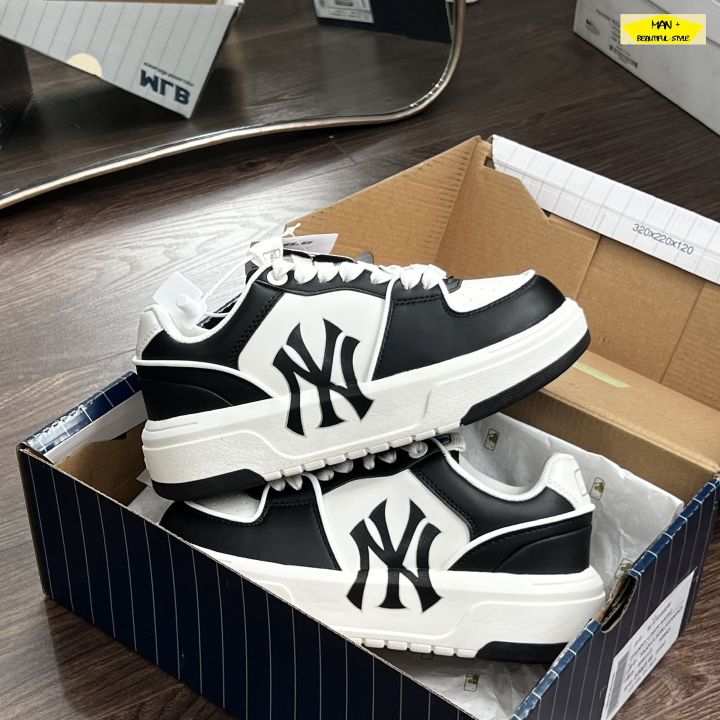 MLB Korea LowTop Sneakers Màu ĐenLogo NY  Zippy Store