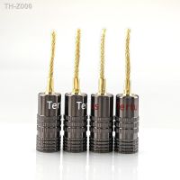 Audiocrast 2 / 4Pcs/lot 2MM Copper Wire Gold-Plated Banana Plug Speaker Wire Plug Braided Wire Plug Connector