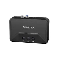 Bluetooth 5.0 Audio Receiver with AUX RCA Output Support U Disk Playing Audio Adapter for Wired Speaker Amplifier Home Stereo