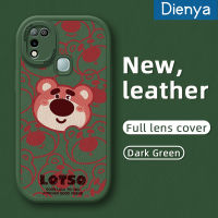 เคส Dienya สำหรับ Infinix ขายดี10 Play เคส X688C 11 Play เคสเคสใส่โทรศัพท์หนังลายหมีสตรอเบอร์รี่ดีไซน์ใหม่ซิลิโคนนิ่มเคสมือถือกันกระแทกป้องกันการตกพร้อมเคสป้องกันเลนส์กล้องคลุมทั้งหมด