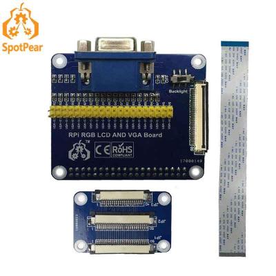 【❉HOT SALE❉】 fuchijin77 Raspberry Pi Rgb Lcd Vga ไดรเวอร์บอร์ด Dpi ไดรเวอร์5นิ้ว7นิ้ว10.1นิ้ว