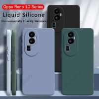 Oppo Reno ปลอกอ่อน10 5G สำหรับ Oppo Reno 10 Pro Plus 10Pro + Reno10Pro Reno10 4G 5G เคสโทรศัพท์ซิลิโคนเหลวสี่เหลี่ยมนิ่มแบบคู่เคสป้องกันเลนส์กันกระแทก