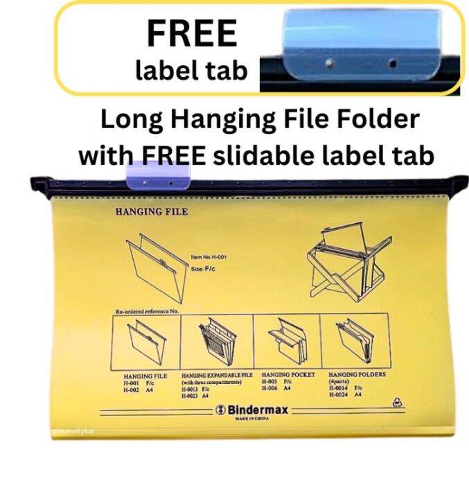 Long Plastic Hanging File Folder / Long Suspension File Folder / File