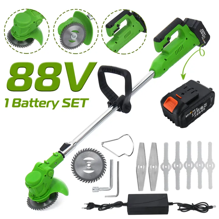88V ELECTRIC CORDLESS STRIMMER GRASS LAWN TRIMMER GARDEN CUTTER EDGER MOWER SAW 88V ELECTRIC CORDLESS STRIMMER GRASS LAWN TRIMMER GARDEN CUTTER EDGER MOWER SAW