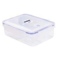 กล่องอาหารเหลี่ยม 1.45 ลิตร KECHxDOUBLE LOCK No.9214FOOD CONTAINER KECH X DOUBLE LOCK 9214 1.45L WHITE/DARK BLUE **โปรโมชั่นสุดคุ้ม โค้งสุดท้าย**