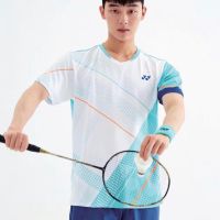 จัดให้มี2022 Yonex Official YY ชุดแบดมินตันฤดูร้อนสำหรับทั้งหญิงและชายกีฬาแห้งเร็วการฝึกซ้อมแบบแข่งขันแขนสั้น