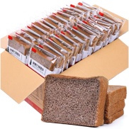 DATE MỚI Bánh mì đen lúa mạch nguyên cám không đường túi 2 lát tiện lợi ăn