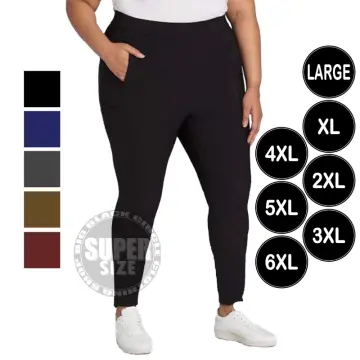Leggings Women's Pocket Capri 3/4 High Waist Elastic Opaque Plus