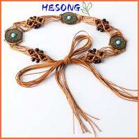 HESONG ผ้าทอทอ เข็มขัดทออเนกประสงค์ โบฮีเมียน อุปกรณ์เสริมเสริม เดรสลำลองเอวโซ่ ที่มีคุณภาพสูง ตกแต่งเอวโบฮีเมียน กระโปรงสเกิร์ต