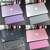 1คริสตัล Hard Case สำหรับ Macbook Air 13 Pro 13 15 16 2020 A2289 A2159 Hard พร้อมฝาครอบคีย์บอร์ดฟรี A2337 A2338 A1932