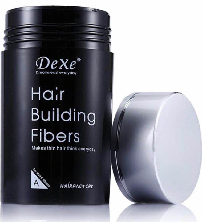 dexe-hair-building-fibers-22g-no-5-สี-light-brown-ผงไฟเบอร์-ปิดผมบาง-ที่ปิดเหม่ง-ผงไฟเบอร์เพิ่มผมหนา-ปิดผมบาง-หัวล้าน-ผมบาง-ผมดูหนาทันที